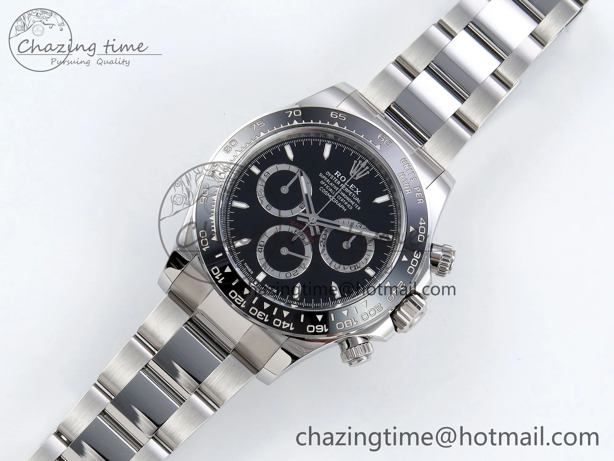 Packable Daytona 126500 Clean 1:1 Best Edition 904L SS Case and Bracelet Black Dial DD 256