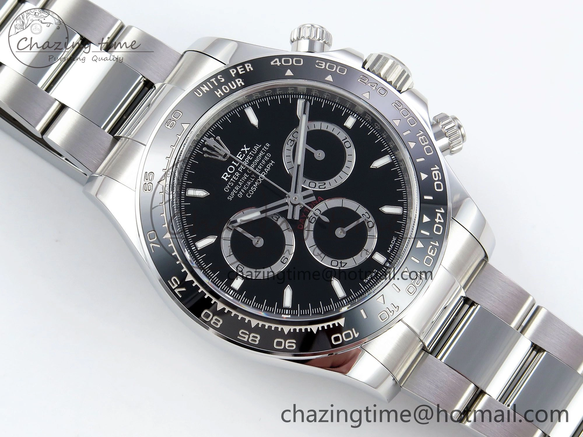 Packable Daytona 126500 Clean 1:1 Best Edition 904L SS Case and Bracelet Black Dial DD 256