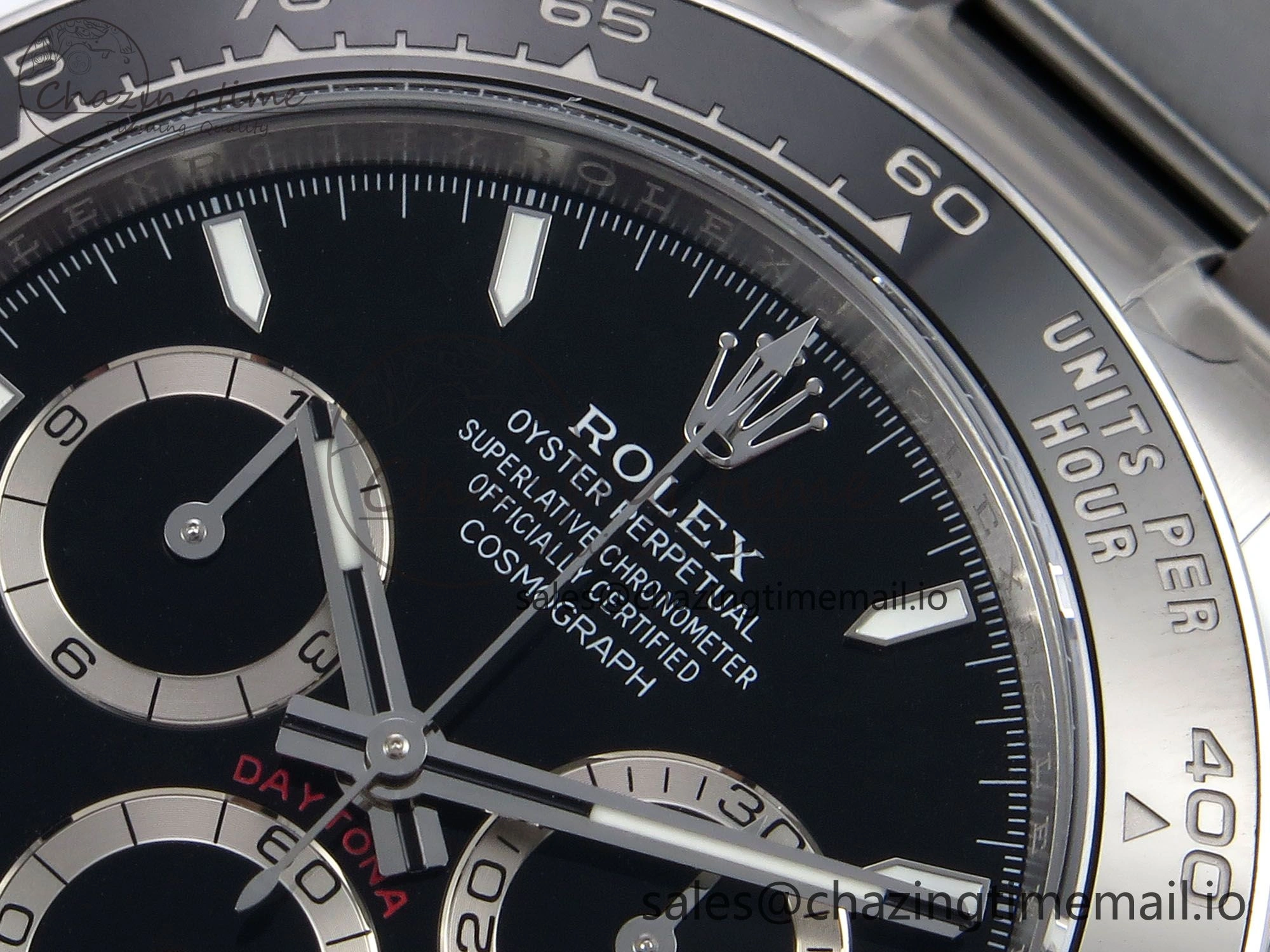 FashionForward Daytona 126500 EWEF 1:1 Best Edition 904L Steel Black Dial on SS Bracelet SA 1183