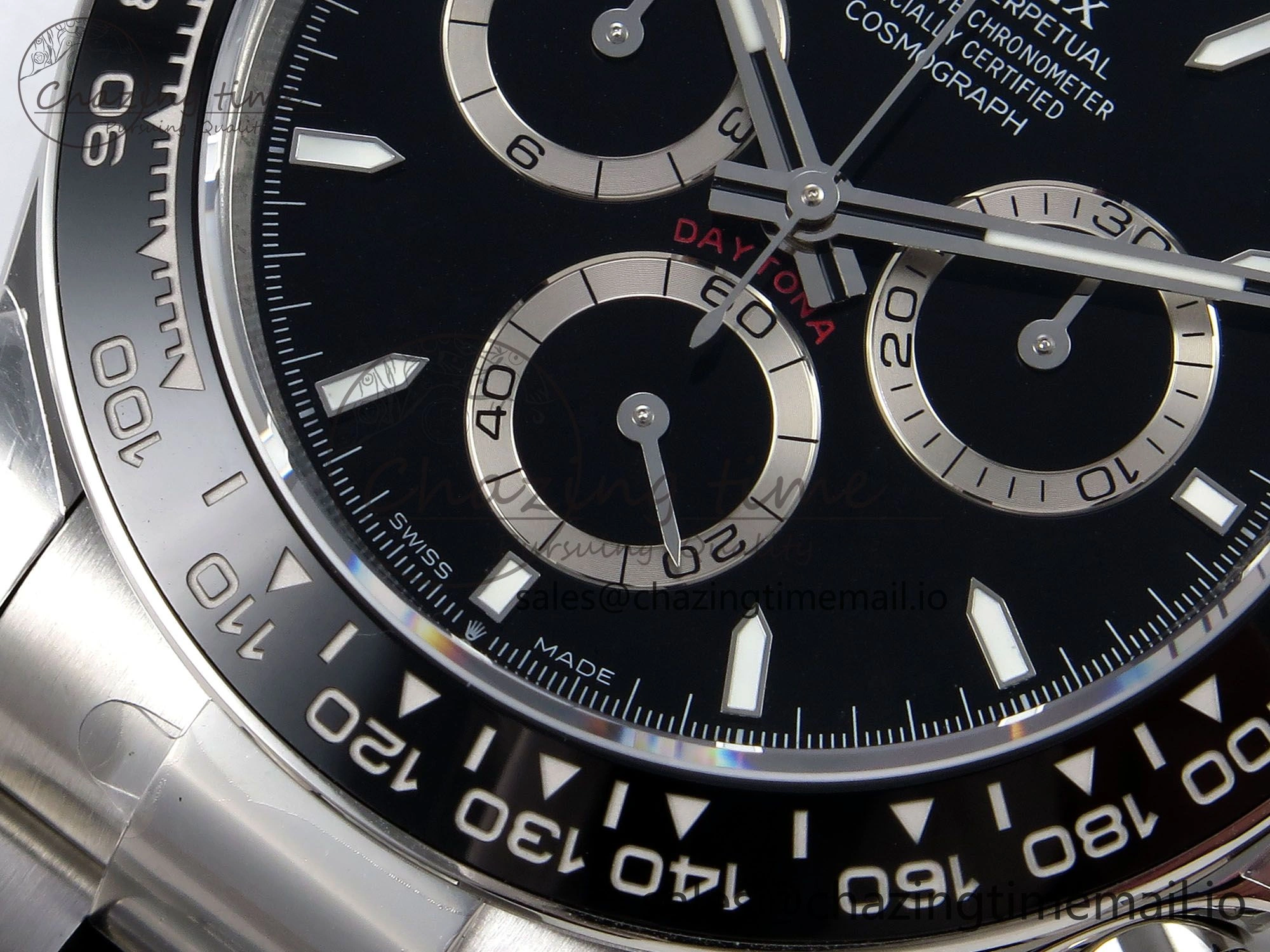 FashionForward Daytona 126500 EWEF 1:1 Best Edition 904L Steel Black Dial on SS Bracelet SA 1183