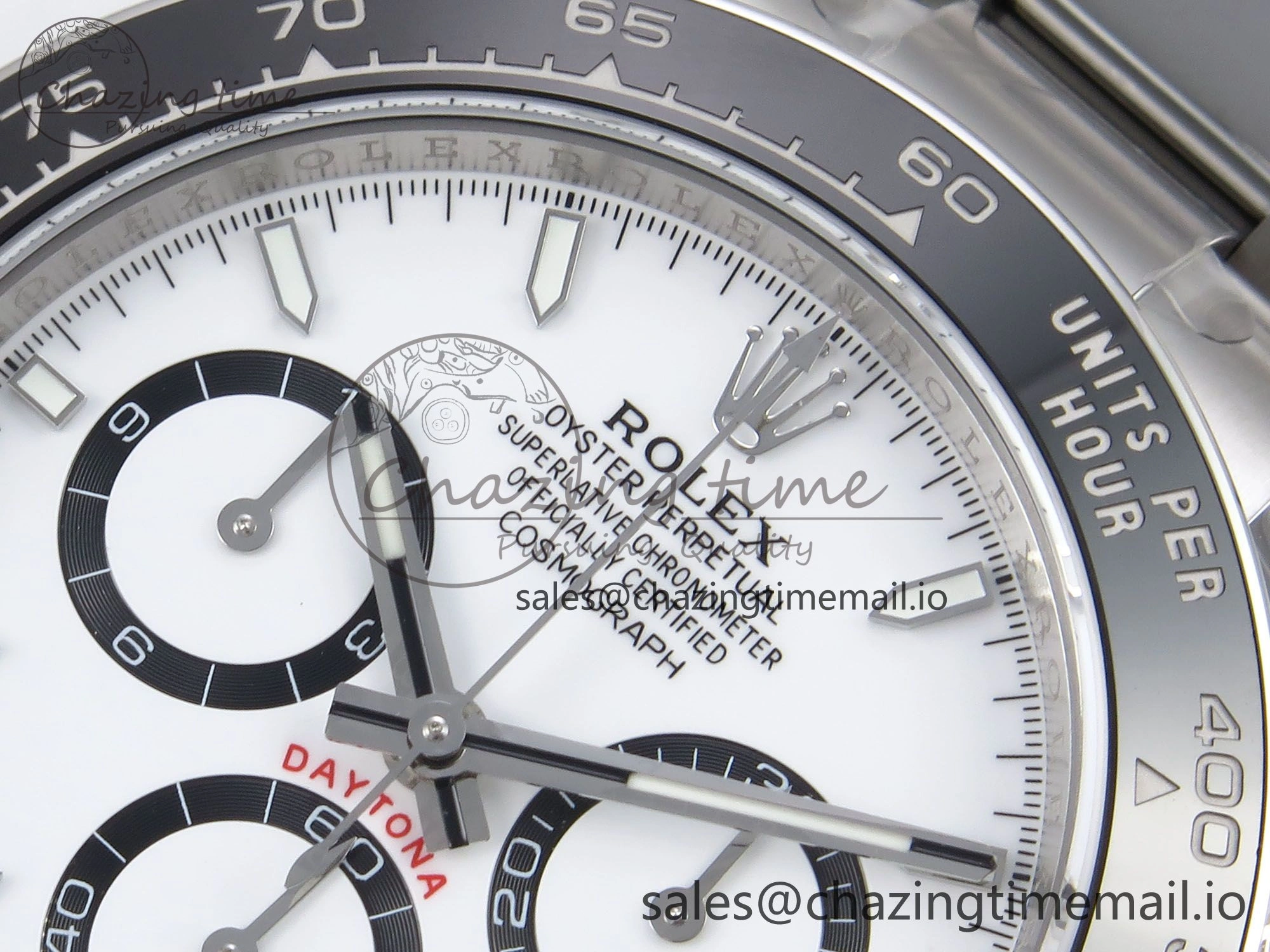 BestValue Daytona 126500 EWEF 1:1 Best Edition 904L Steel White Dial on SS Bracelet SA 1181
