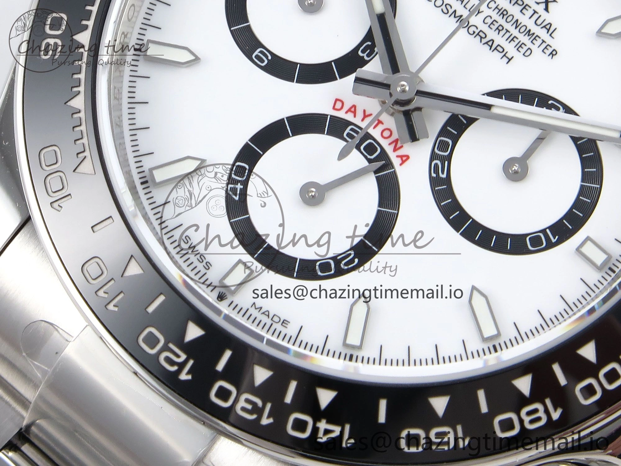 BestValue Daytona 126500 EWEF 1:1 Best Edition 904L Steel White Dial on SS Bracelet SA 1181