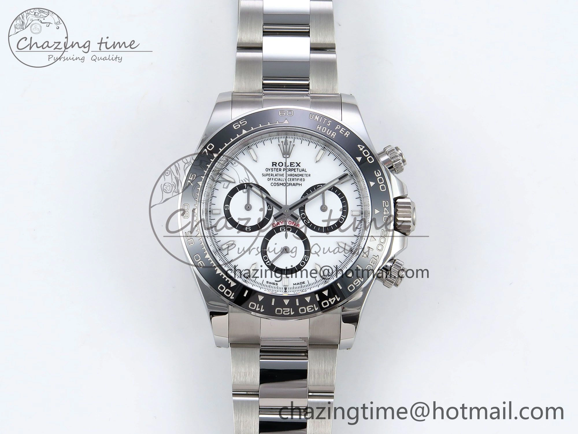 Daytona 126500 Panda Clean 1:1 Best Edition 904L SS Case and Bracelet White Dial DD QuickDry 257