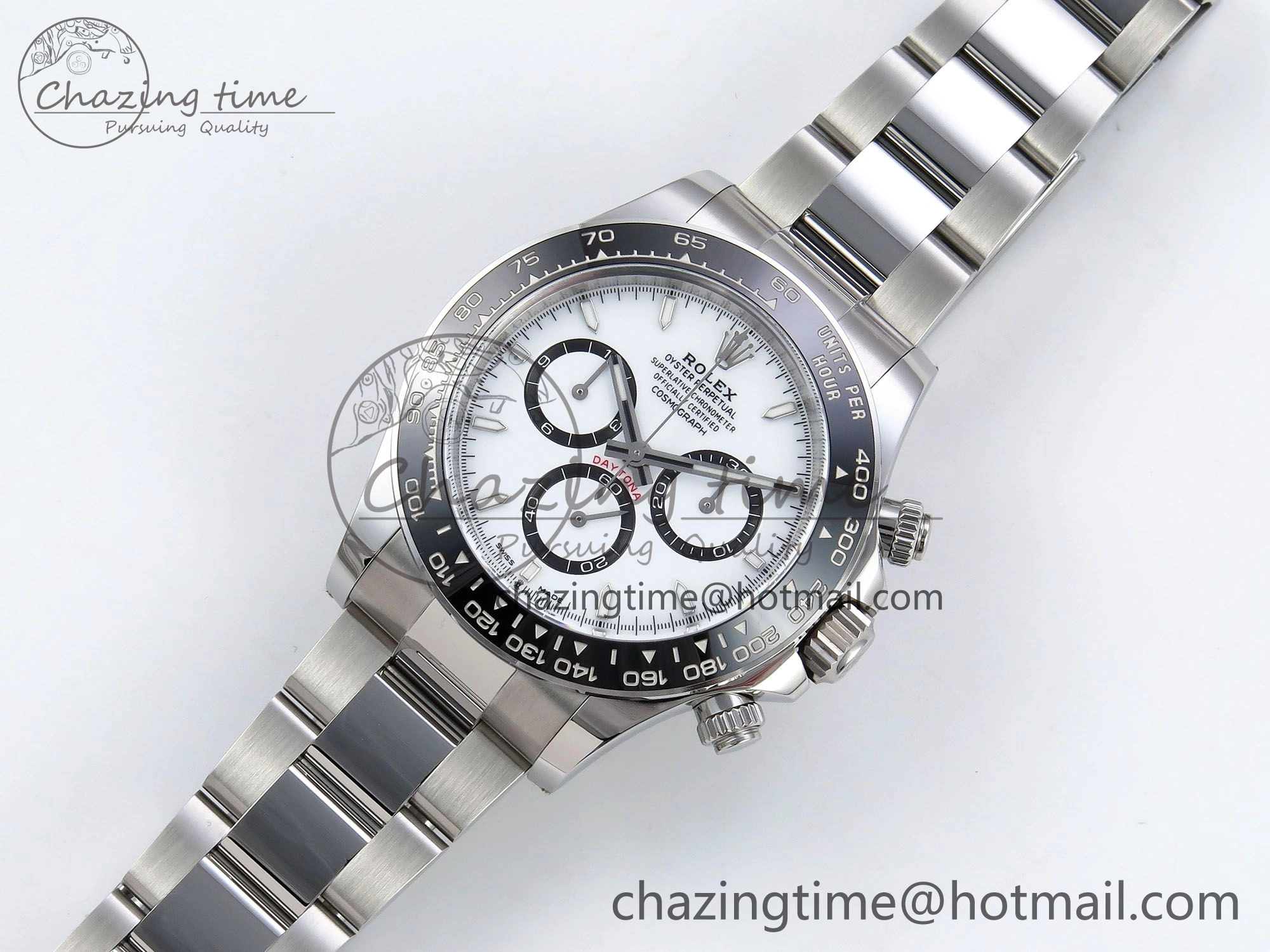 Daytona 126500 Panda Clean 1:1 Best Edition 904L SS Case and Bracelet White Dial DD QuickDry 257