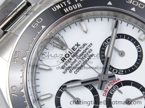Daytona 126500 Panda Clean 1:1 Best Edition 904L SS Case and Bracelet White Dial DD QuickDry 257