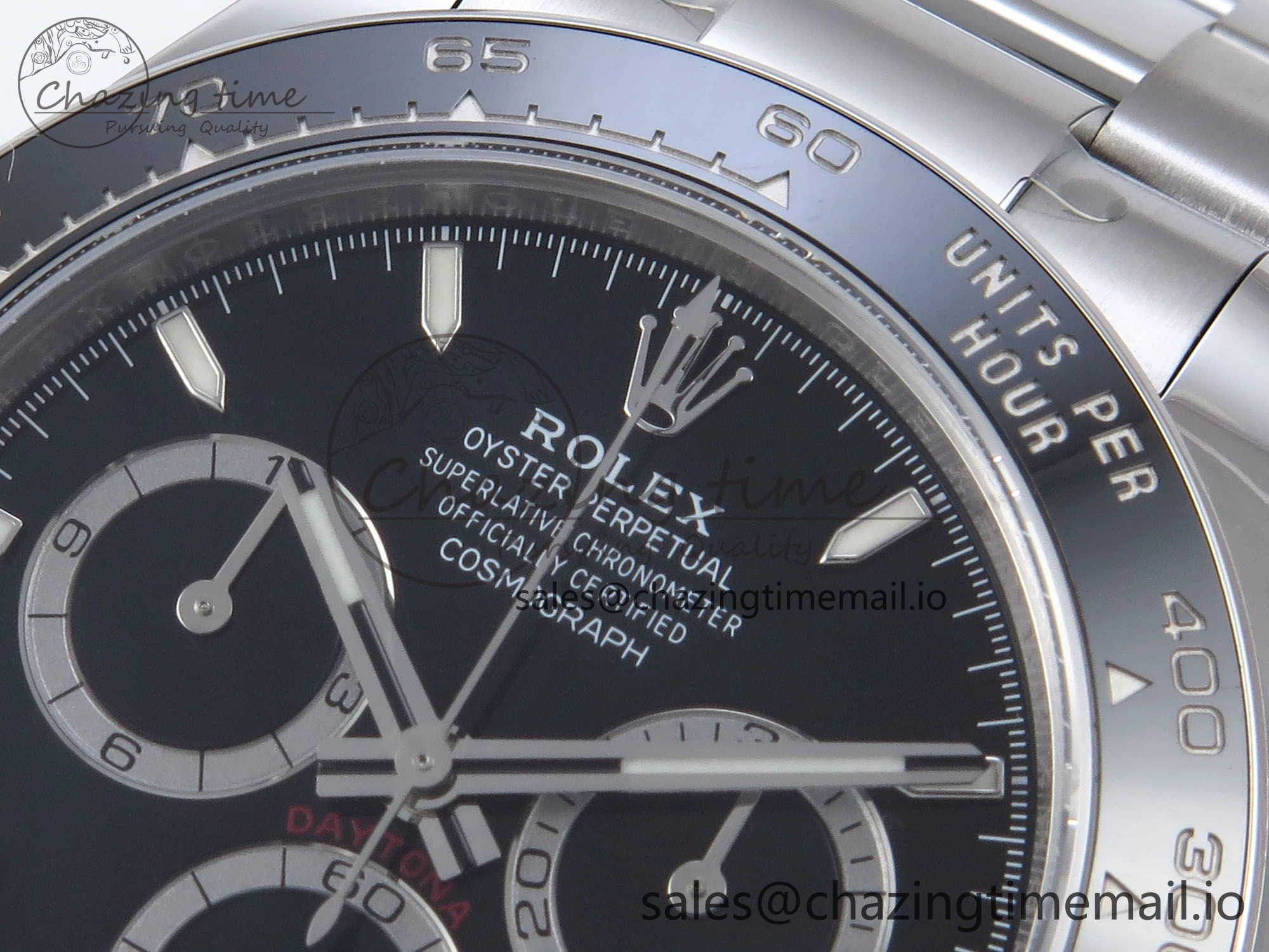 Daytona 126500 QF+ 1:1 Best Edition 904L Steel Black Dial on SS Bracelet SH Effortless 863