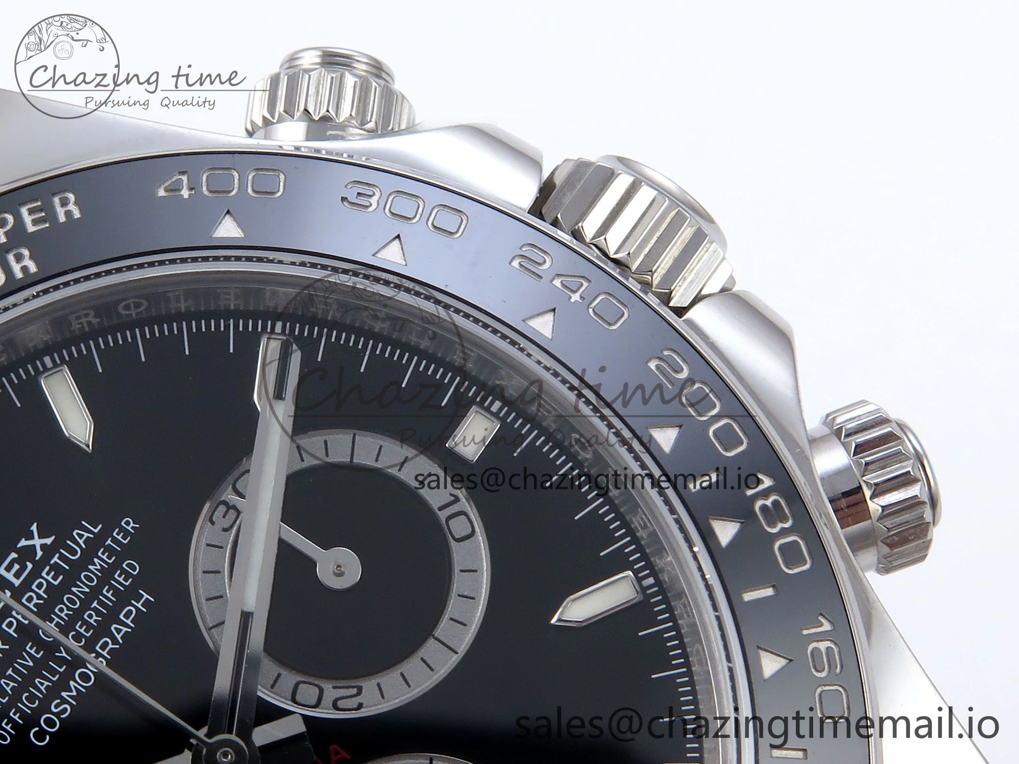 Daytona 126500 QF+ 1:1 Best Edition 904L Steel Black Dial on SS Bracelet SH Effortless 863