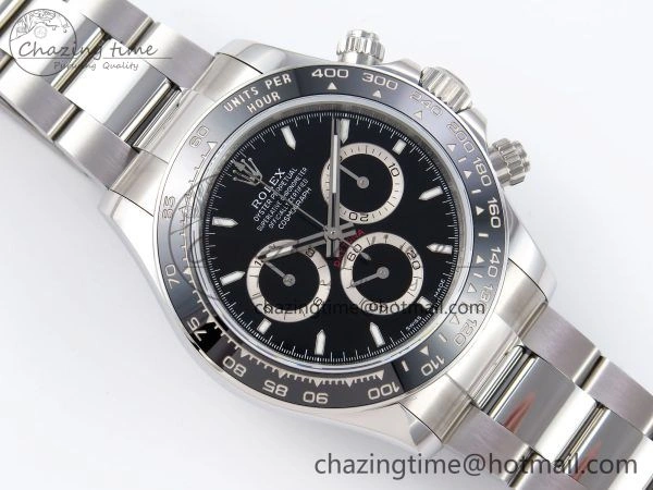 BestValue Daytona 126500 QF 1:1 Best Edition 904L Steel Black Dial on SS Braclet SH4131 V 1296