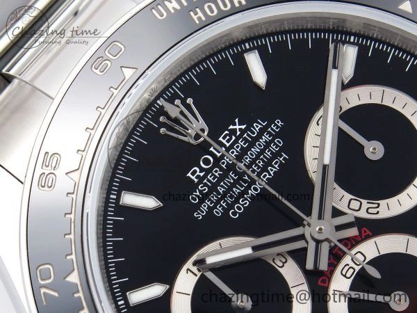 BestValue Daytona 126500 QF 1:1 Best Edition 904L Steel Black Dial on SS Braclet SH4131 V 1296