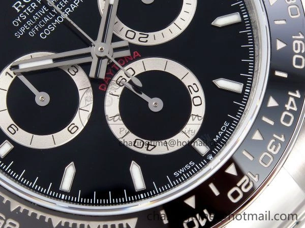 BestValue Daytona 126500 QF 1:1 Best Edition 904L Steel Black Dial on SS Braclet SH4131 V 1296