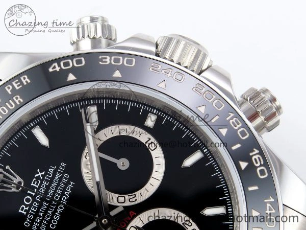 BestValue Daytona 126500 QF 1:1 Best Edition 904L Steel Black Dial on SS Braclet SH4131 V 1296