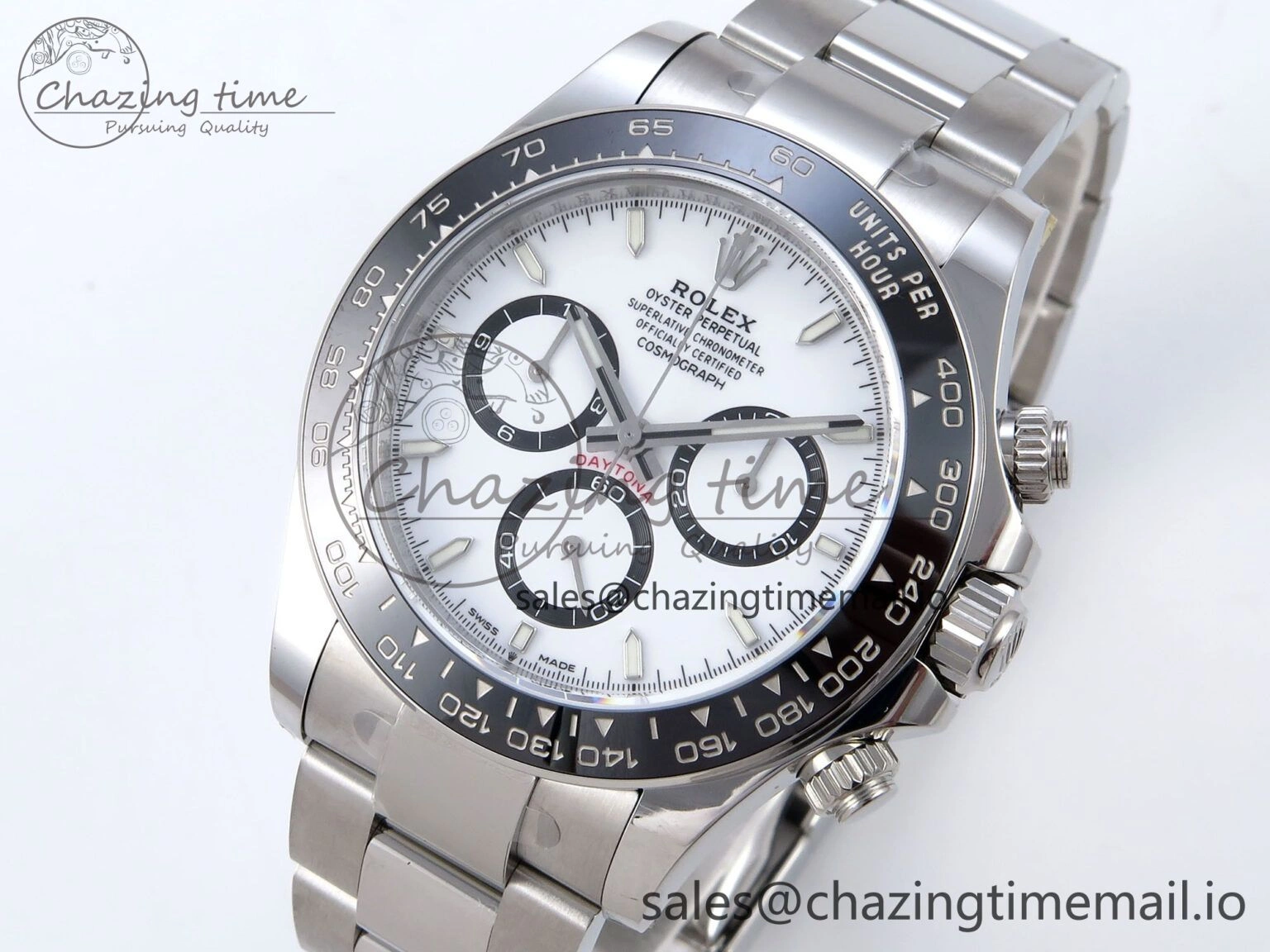 TravelReady Daytona 126500 QF+ 1:1 Best Edition 904L Steel White Dial on SS Bracelet SH 862