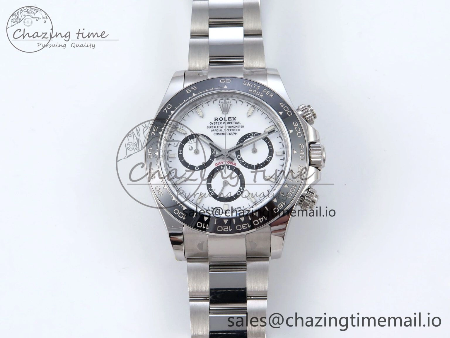 TravelReady Daytona 126500 QF+ 1:1 Best Edition 904L Steel White Dial on SS Bracelet SH 862