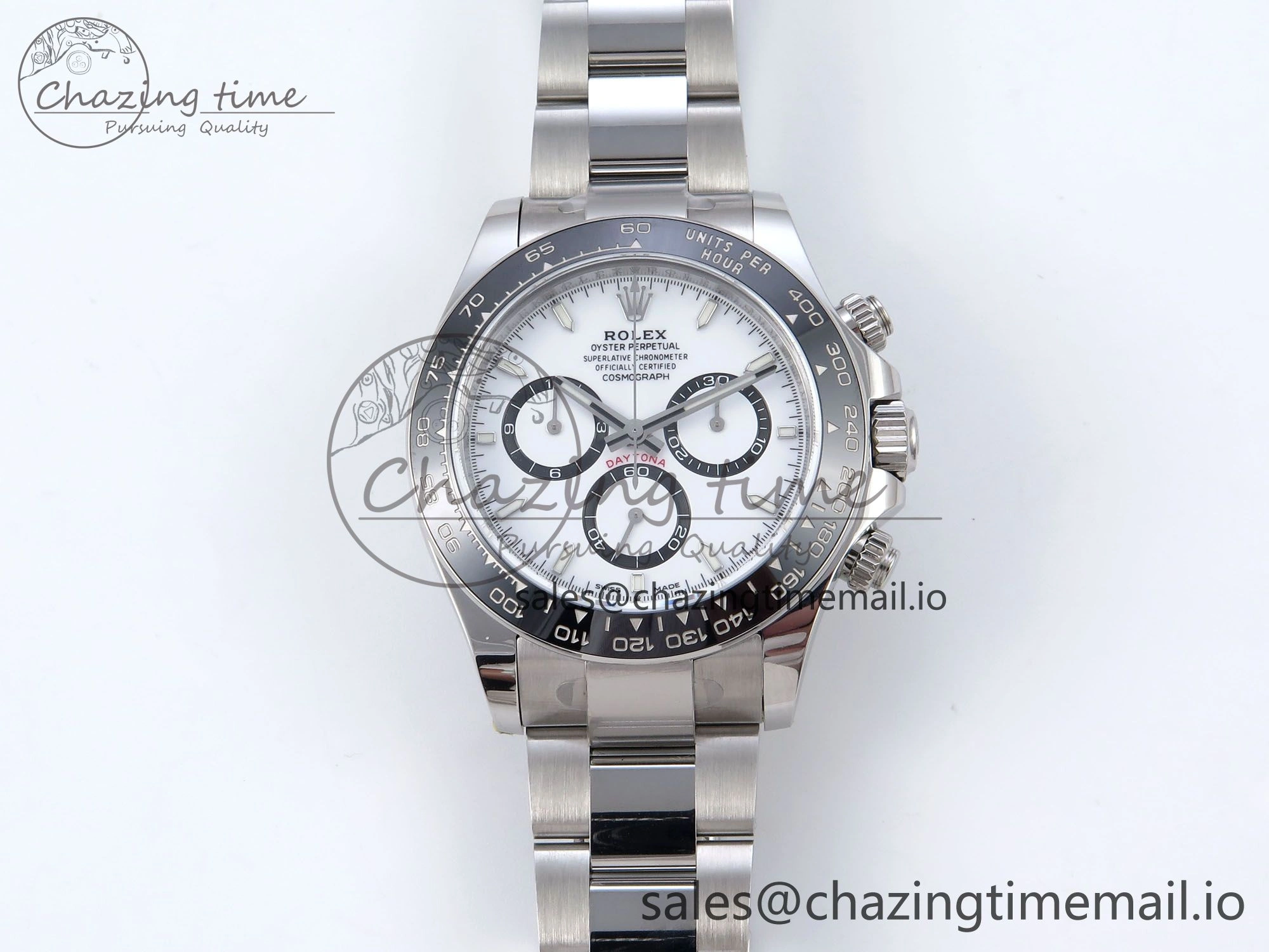 TravelReady Daytona 126500 QF+ 1:1 Best Edition 904L Steel White Dial on SS Bracelet SH 862
