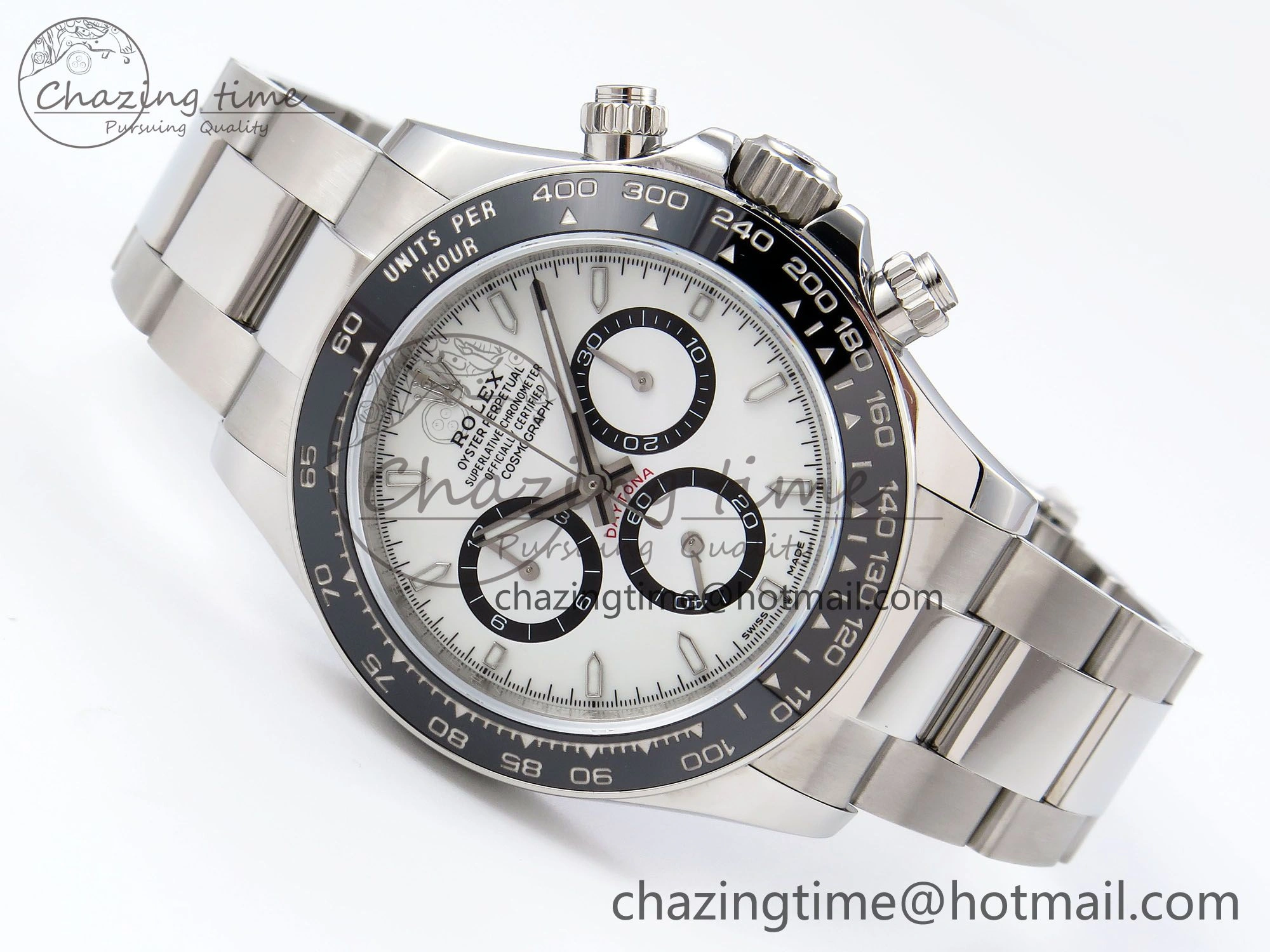 Daytona 126500 QF 1:1 Best Edition 904L Steel White Dial on SS Braclet SH4131 V WellDesigned 1297