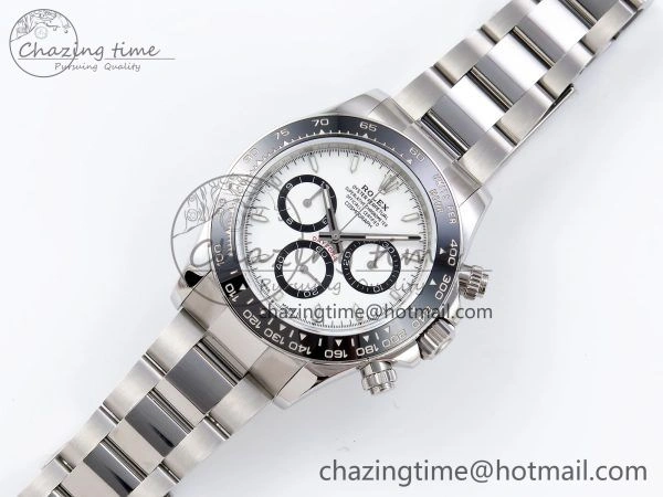 Daytona 126500 QF 1:1 Best Edition 904L Steel White Dial on SS Braclet SH4131 V WellDesigned 1297