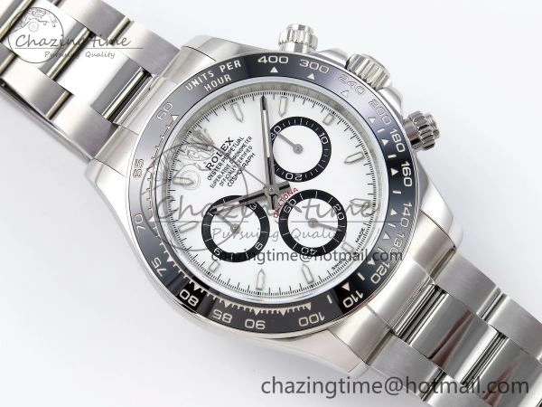 Daytona 126500 QF 1:1 Best Edition 904L Steel White Dial on SS Braclet SH4131 V WellDesigned 1297