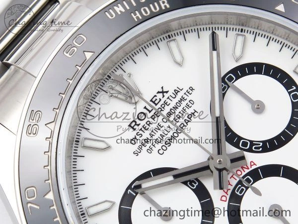 Daytona 126500 QF 1:1 Best Edition 904L Steel White Dial on SS Braclet SH4131 V WellDesigned 1297