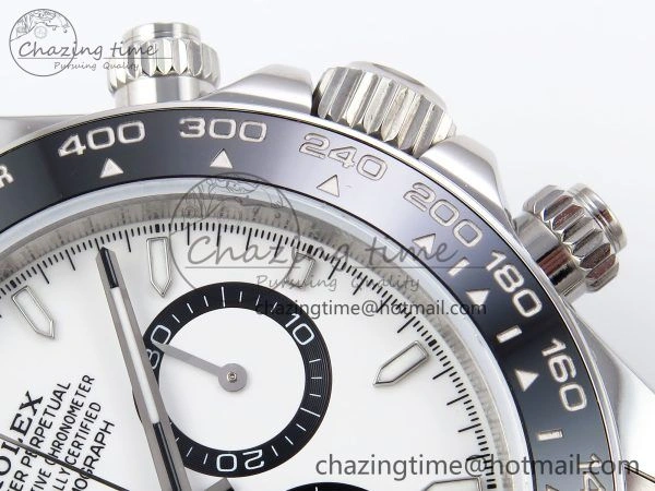 Daytona 126500 QF 1:1 Best Edition 904L Steel White Dial on SS Braclet SH4131 V WellDesigned 1297