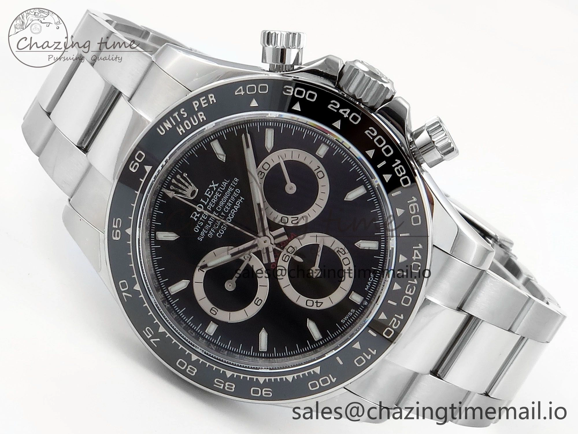 Daytona 126500 QF 1:1 Best Edition Black Dial on SS Bracelet Strap SH4131 V Neat 722