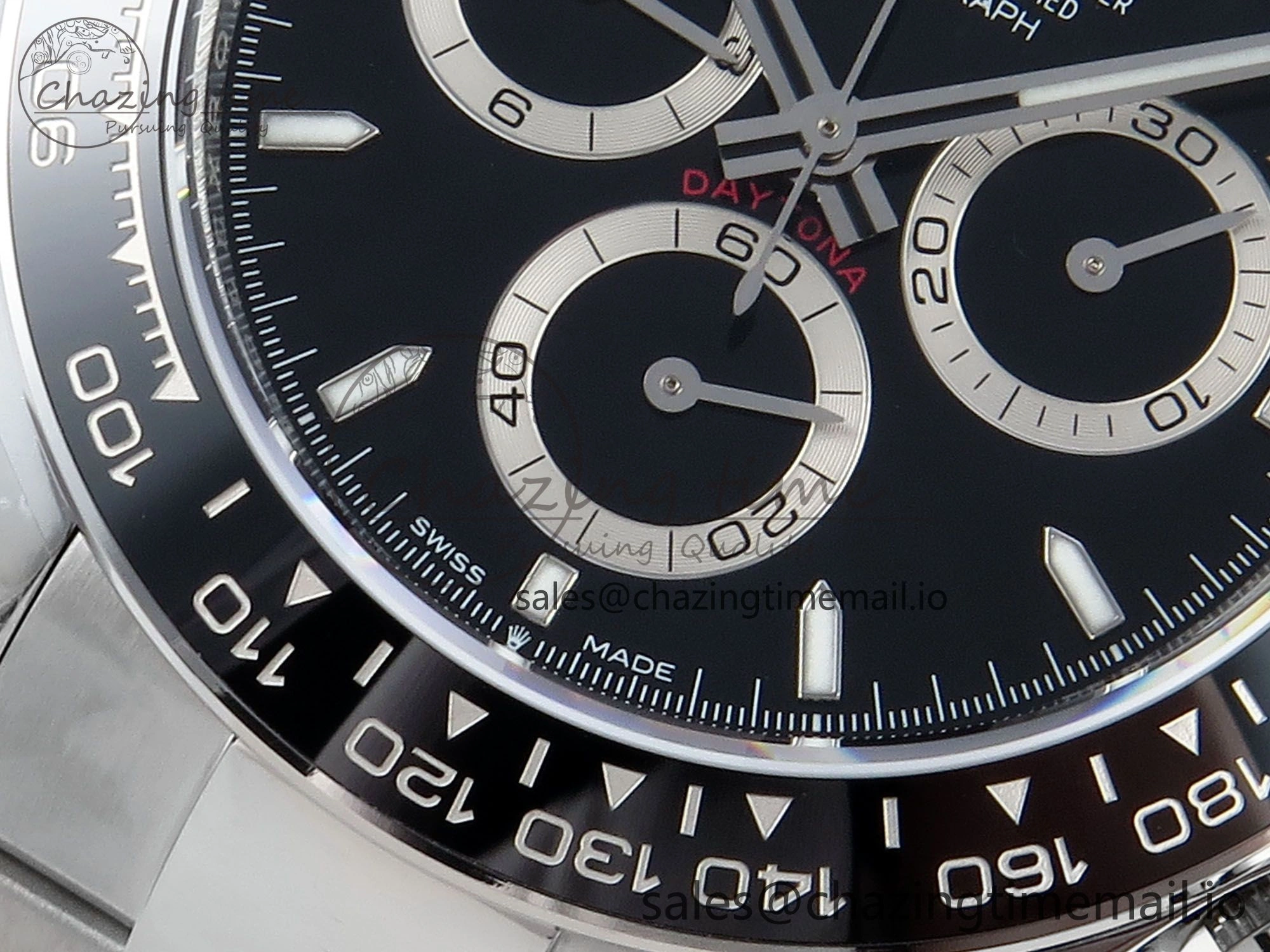Daytona 126500 QF 1:1 Best Edition Black Dial on SS Bracelet Strap SH4131 V Neat 722