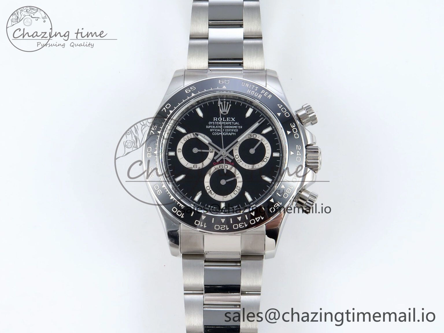 Daytona 126500 QF 1:1 Best Edition Black Dial on SS Bracelet Strap SH4131 V Neat 722