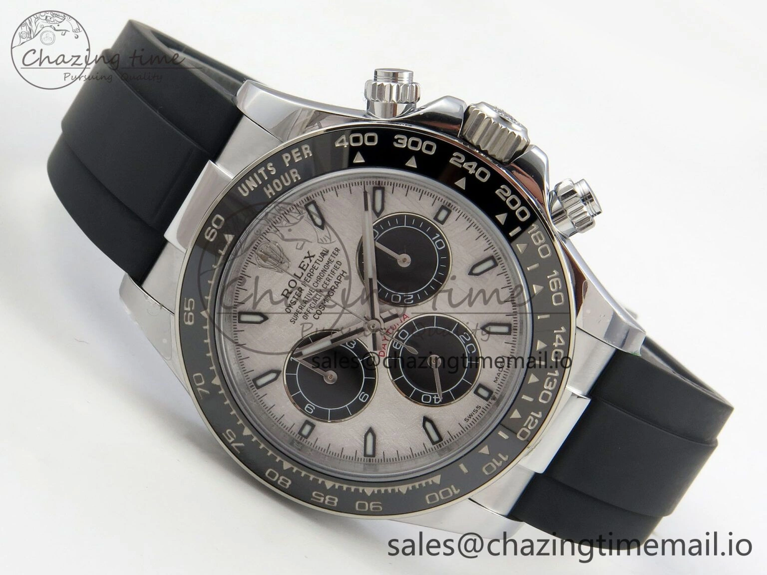 Daytona 126500 QF 1:1 Best Edition Meteorite Stick Dial on Oysterflex Strap SH4131 V10(Gain Weight) OdorResistant 56