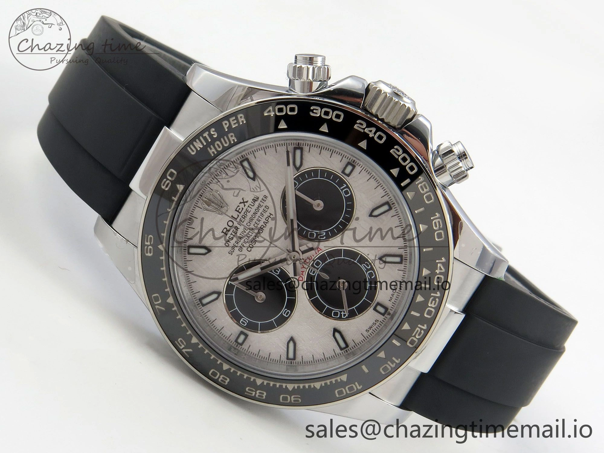 Daytona 126500 QF 1:1 Best Edition Meteorite Stick Dial on Oysterflex Strap SH4131 V10(Gain Weight) OdorResistant 56