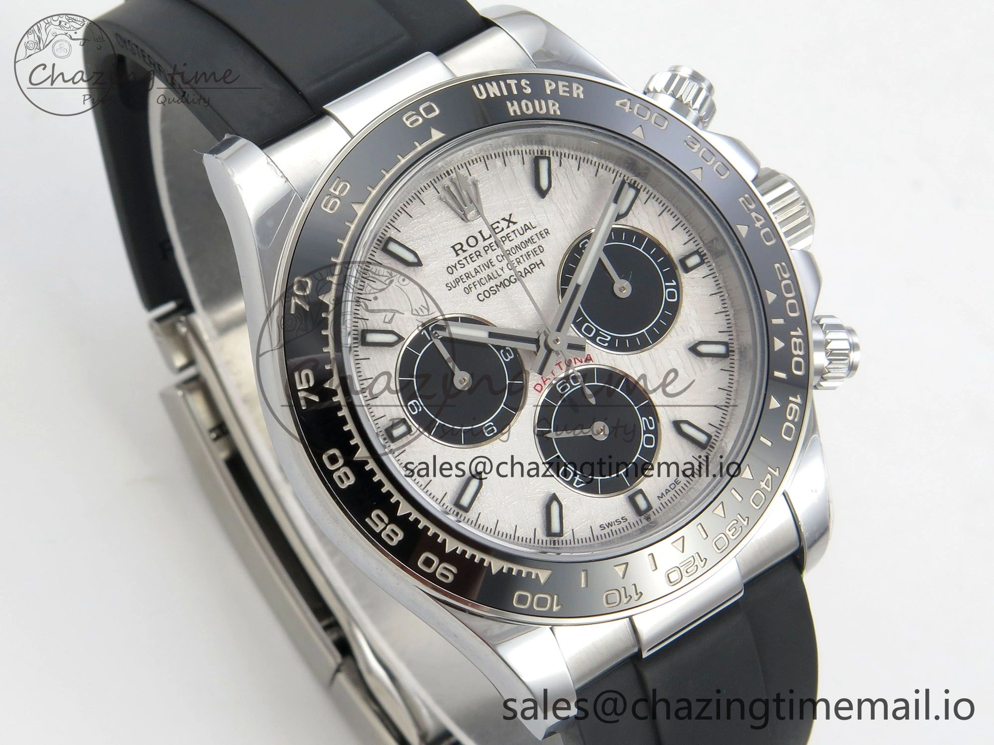 Daytona 126500 QF 1:1 Best Edition Meteorite Stick Dial on Oysterflex Strap SH4131 V10(Gain Weight) OdorResistant 56