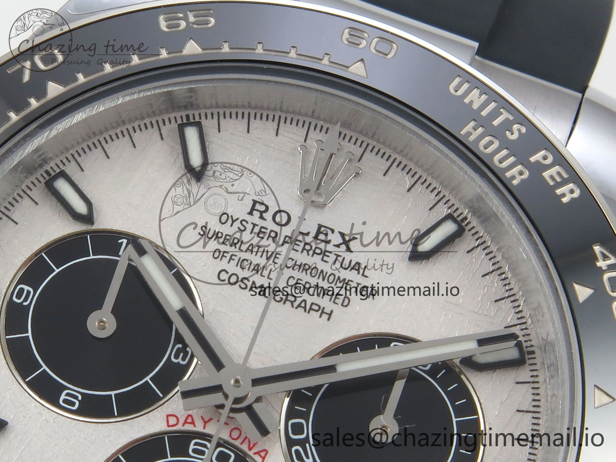 Daytona 126500 QF 1:1 Best Edition Meteorite Stick Dial on Oysterflex Strap SH4131 V10(Gain Weight) OdorResistant 56