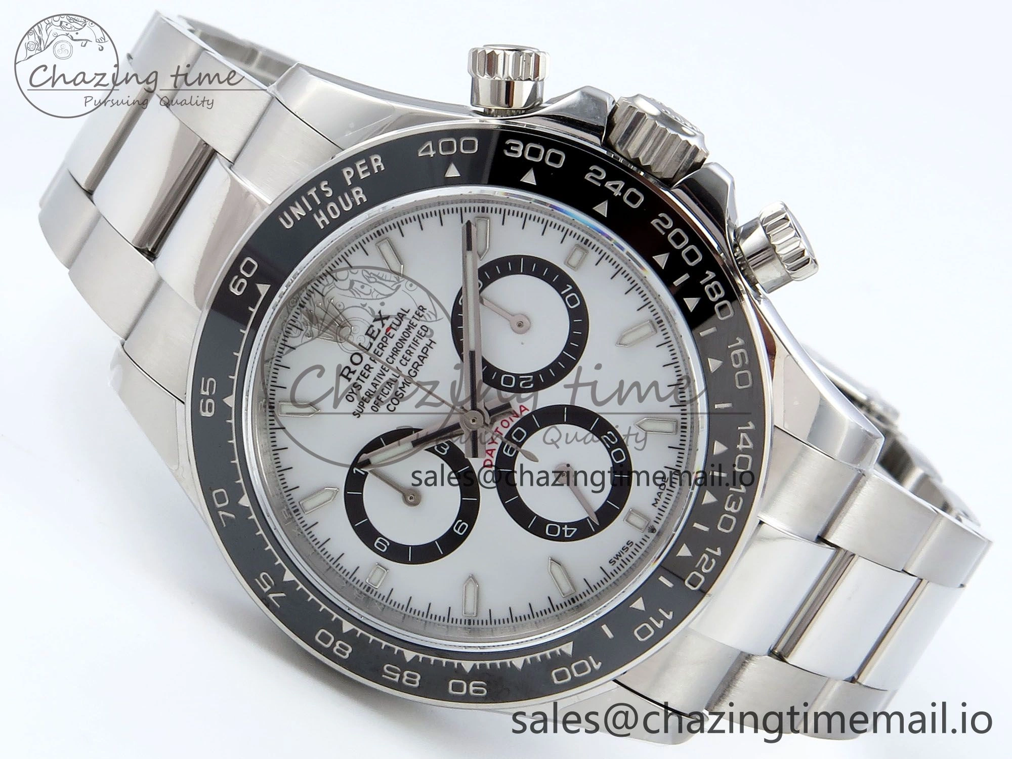 SmartChoice Daytona 126500 QF 1:1 Best Edition White Dial on SS Bracelet Strap SH4131 V 723