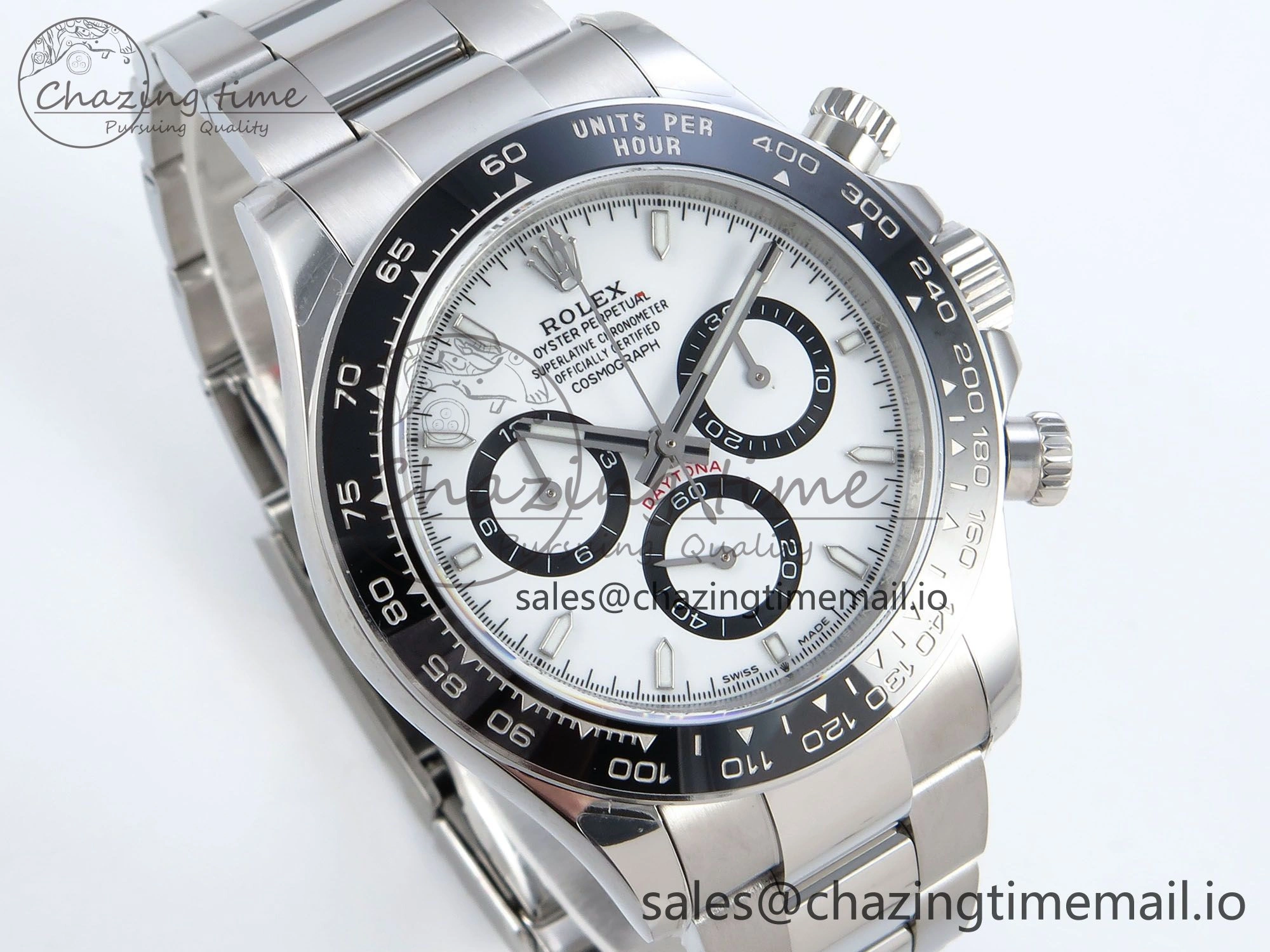 SmartChoice Daytona 126500 QF 1:1 Best Edition White Dial on SS Bracelet Strap SH4131 V 723