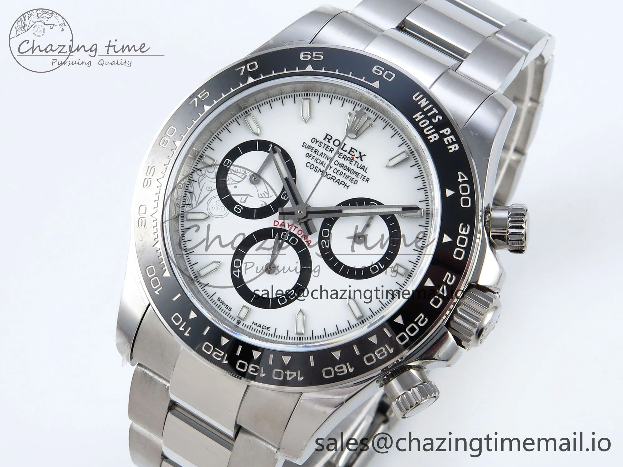 SmartChoice Daytona 126500 QF 1:1 Best Edition White Dial on SS Bracelet Strap SH4131 V 723