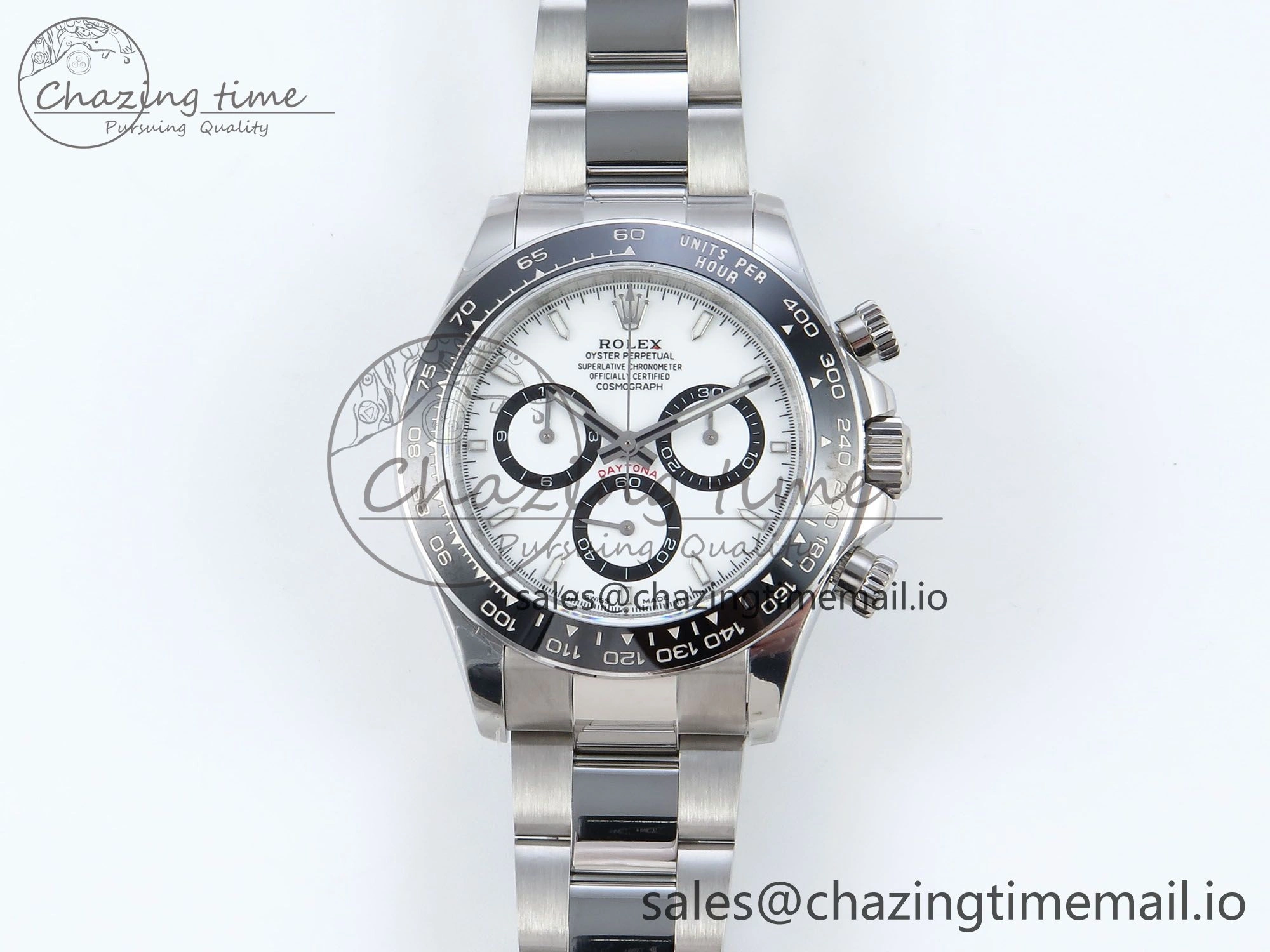 SmartChoice Daytona 126500 QF 1:1 Best Edition White Dial on SS Bracelet Strap SH4131 V 723