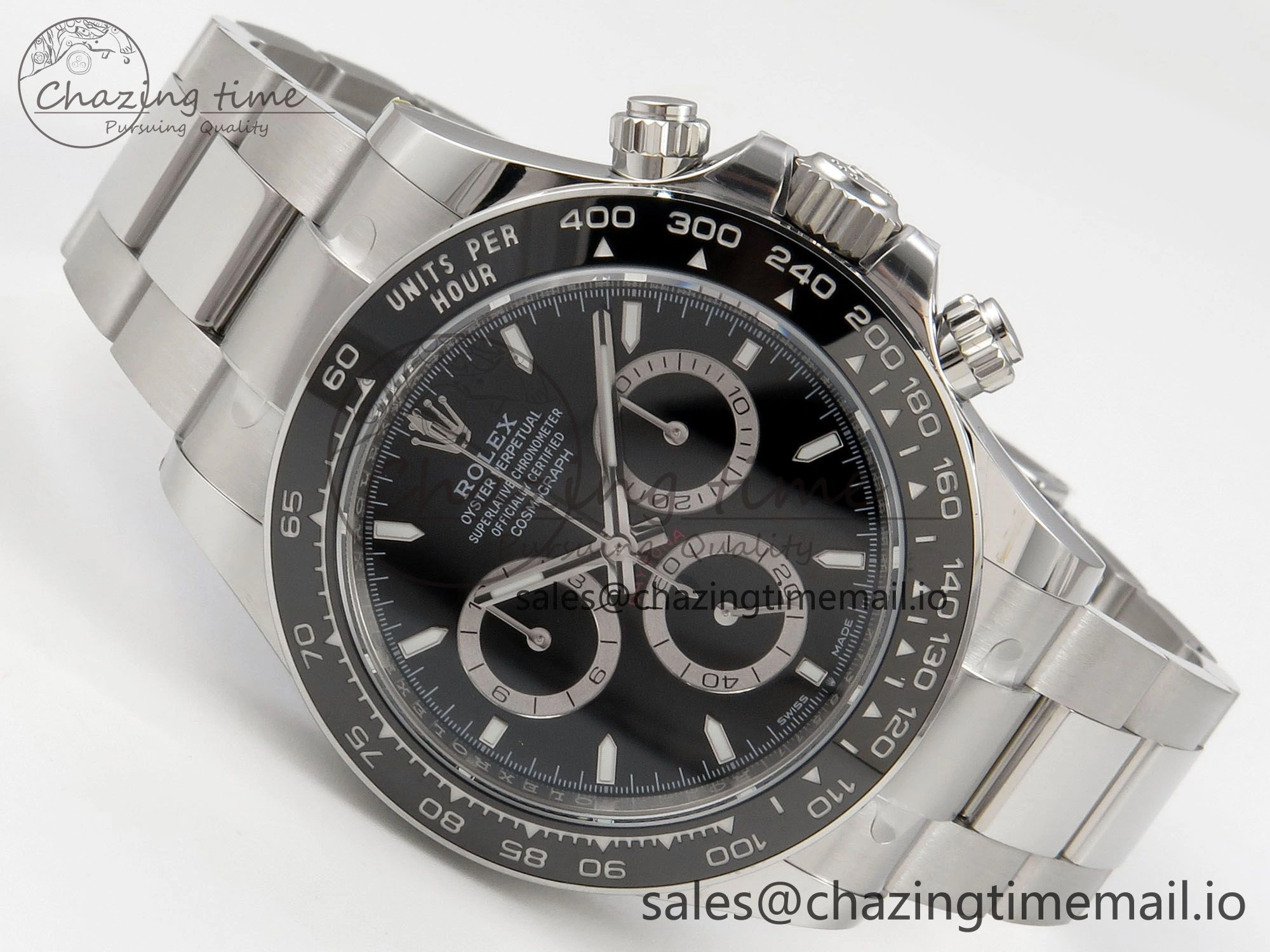 Daytona 126500 THBF 1:1 Best Edition 904L Steel Black Dial on SS Bracelet SH FastDry 133