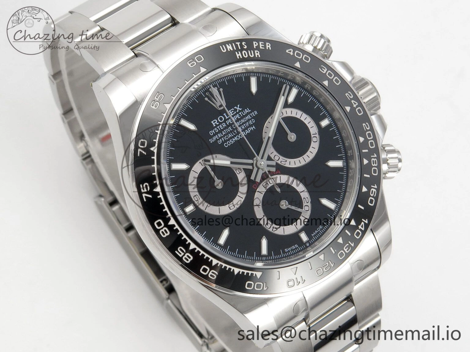 Daytona 126500 THBF 1:1 Best Edition 904L Steel Black Dial on SS Bracelet SH FastDry 133
