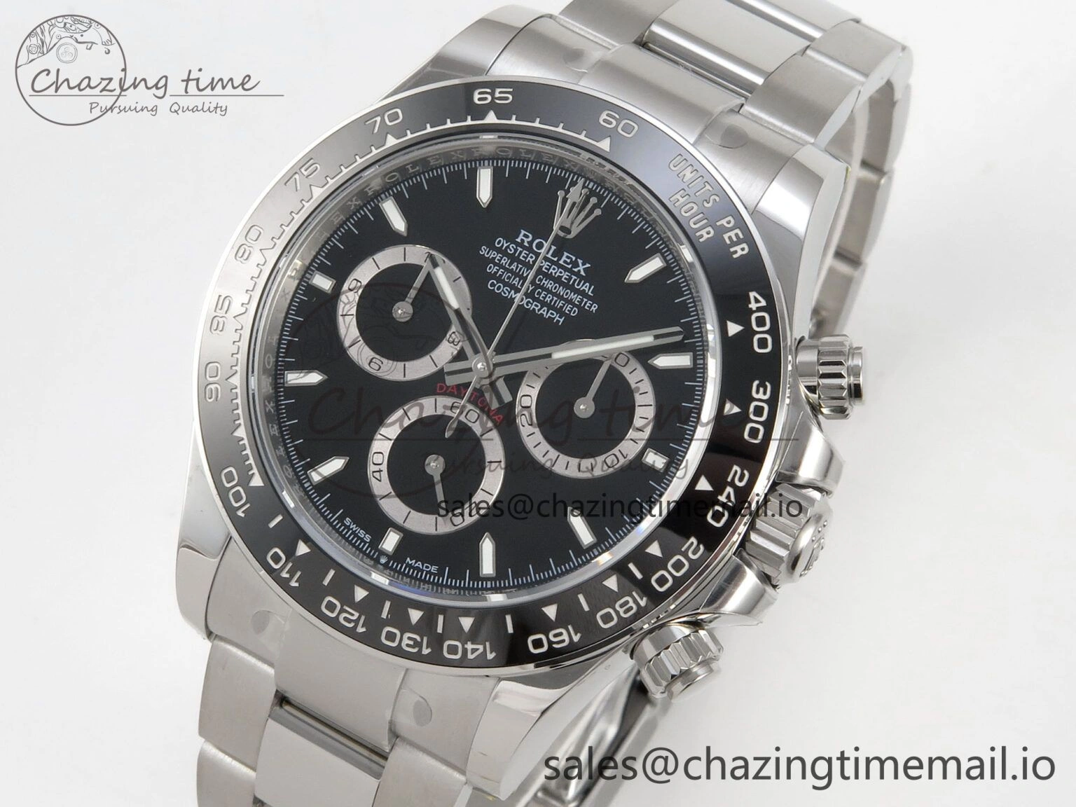 Daytona 126500 THBF 1:1 Best Edition 904L Steel Black Dial on SS Bracelet SH FastDry 133