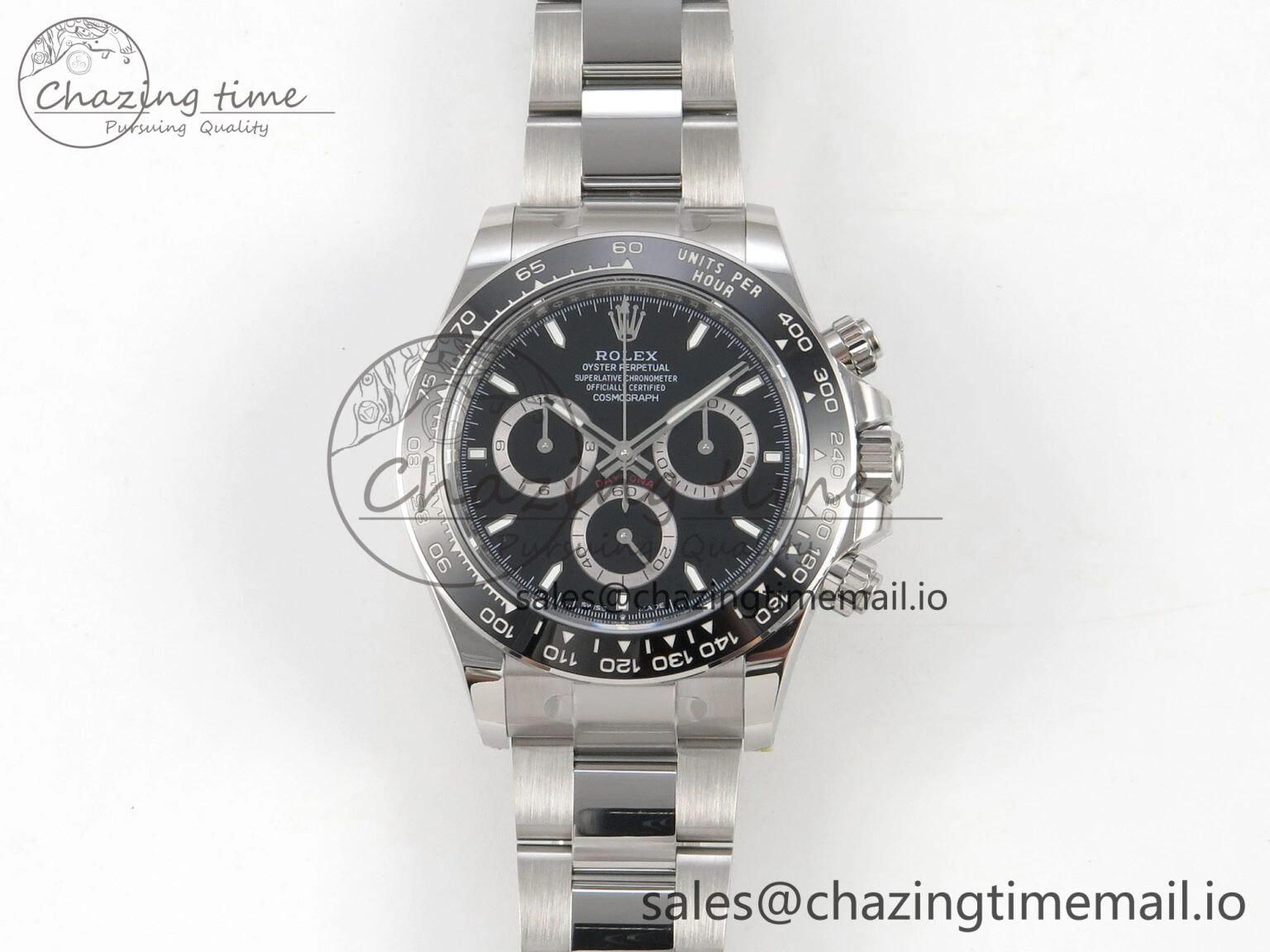 Daytona 126500 THBF 1:1 Best Edition 904L Steel Black Dial on SS Bracelet SH FastDry 133