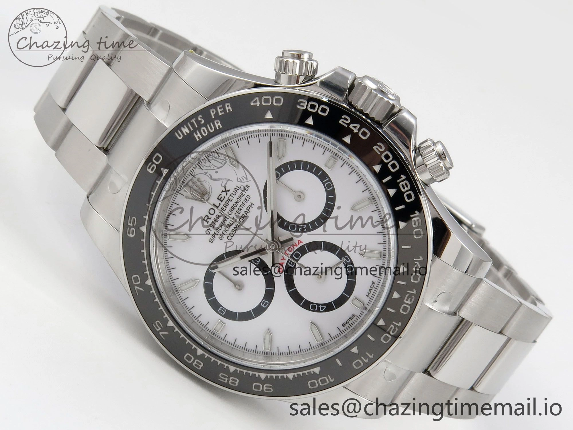 Trendsetting Daytona 126500 THBF 1:1 Best Edition 904L Steel White Dial on SS Bracelet SH 134