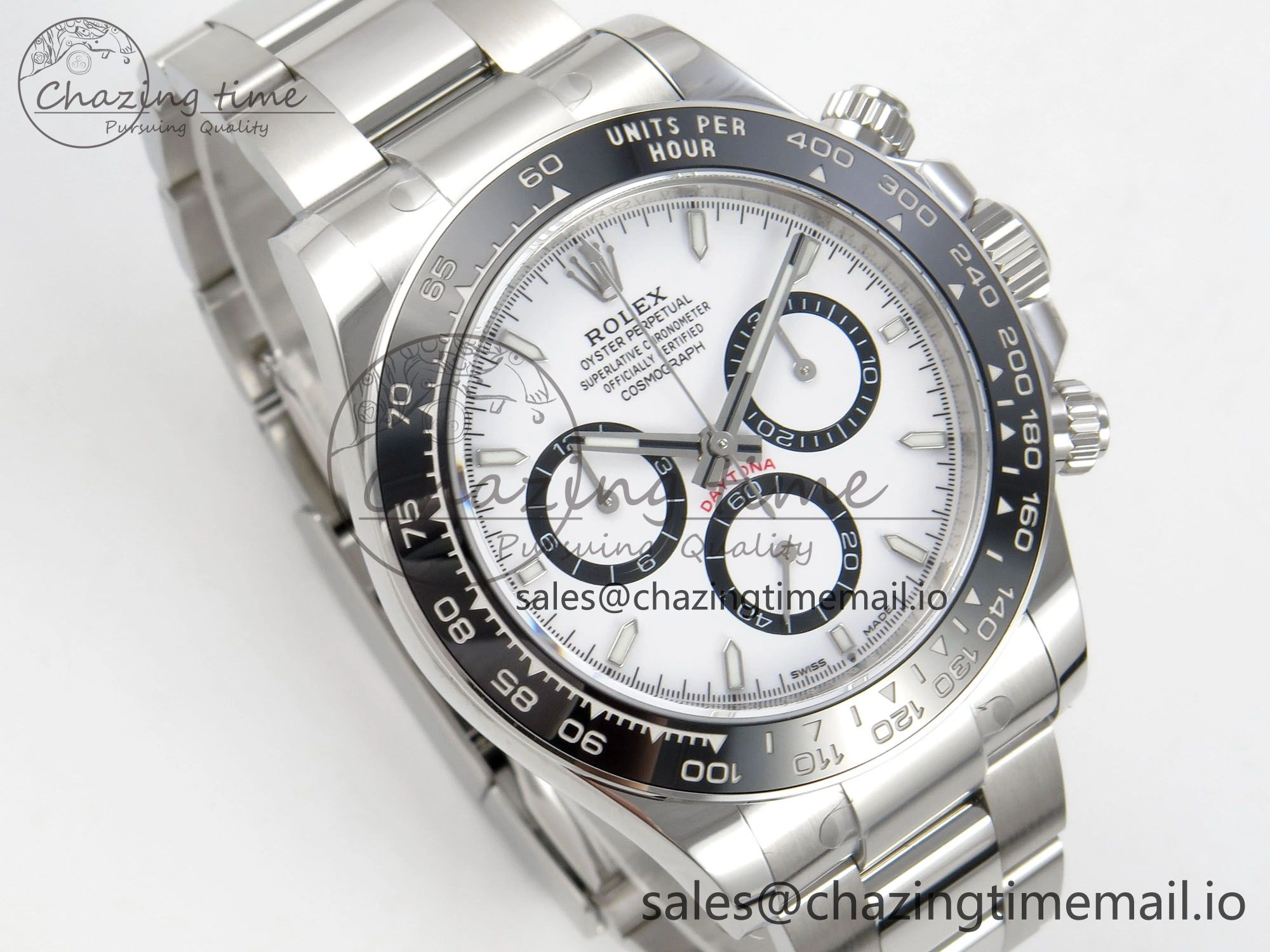 Trendsetting Daytona 126500 THBF 1:1 Best Edition 904L Steel White Dial on SS Bracelet SH 134