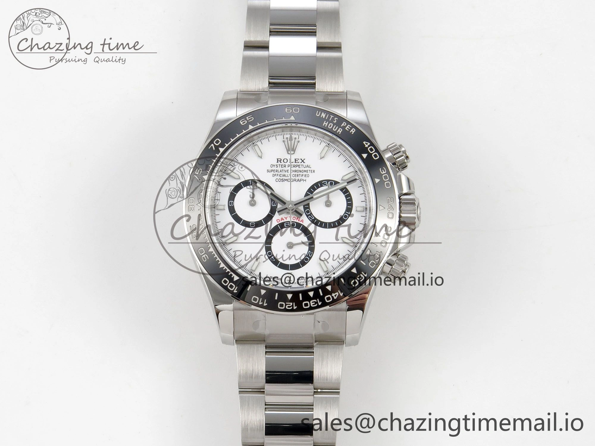 Trendsetting Daytona 126500 THBF 1:1 Best Edition 904L Steel White Dial on SS Bracelet SH 134