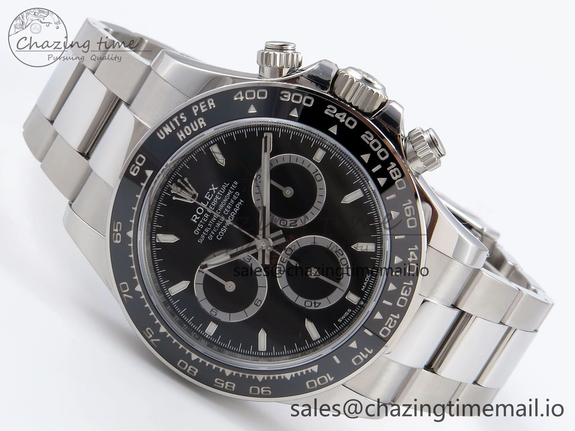 Daytona 126500 VSF 1:1 Best Edition 904L Steel Black Dial on SS Braclet DD Versatile 1240