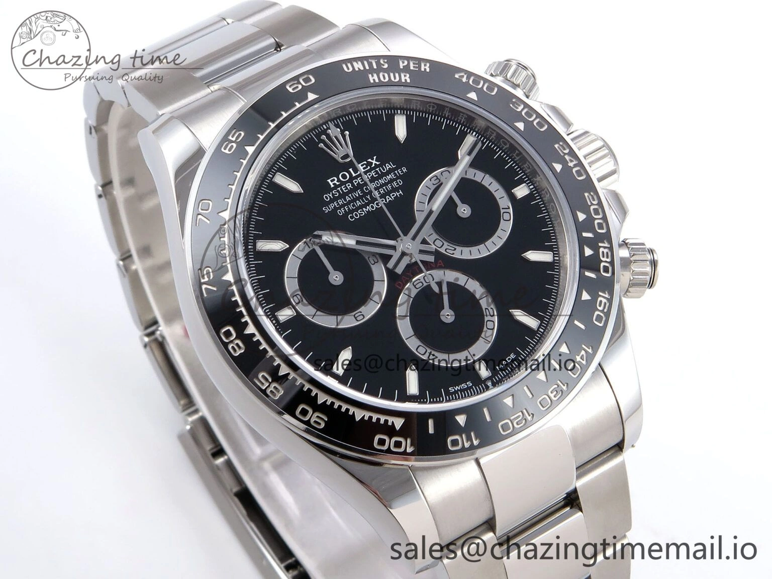 Daytona 126500 VSF 1:1 Best Edition 904L Steel Black Dial on SS Braclet DD Versatile 1240