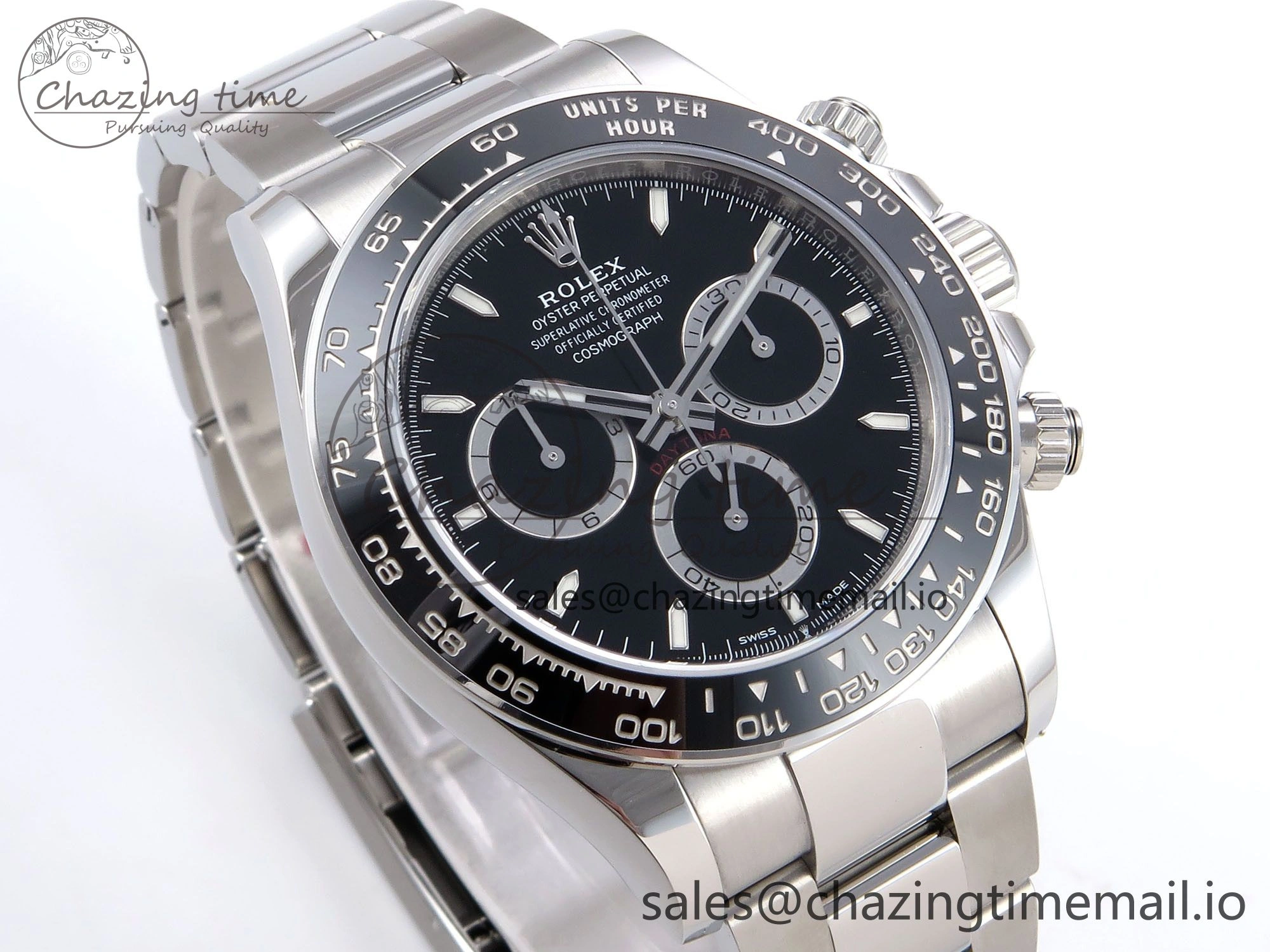 Daytona 126500 VSF 1:1 Best Edition 904L Steel Black Dial on SS Braclet DD Versatile 1240