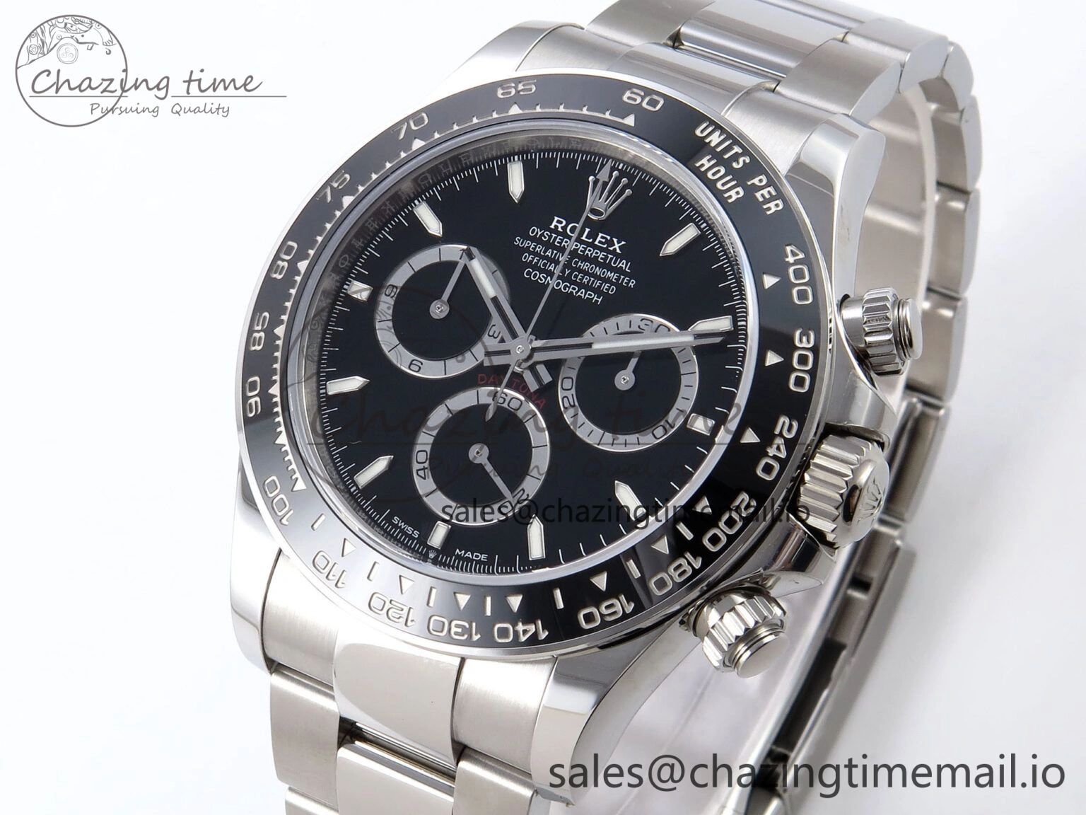Daytona 126500 VSF 1:1 Best Edition 904L Steel Black Dial on SS Braclet DD Versatile 1240