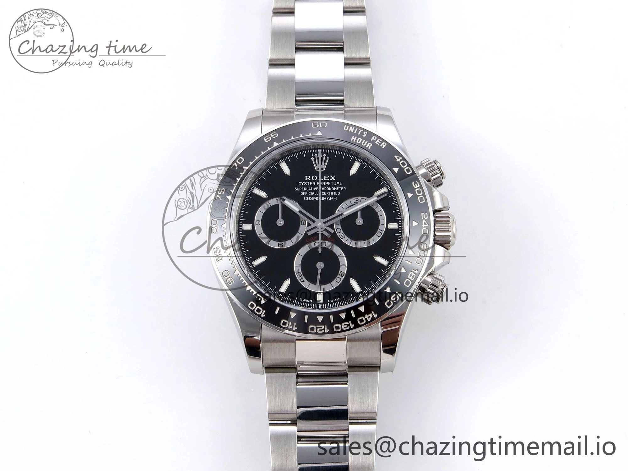 Daytona 126500 VSF 1:1 Best Edition 904L Steel Black Dial on SS Braclet DD Versatile 1240