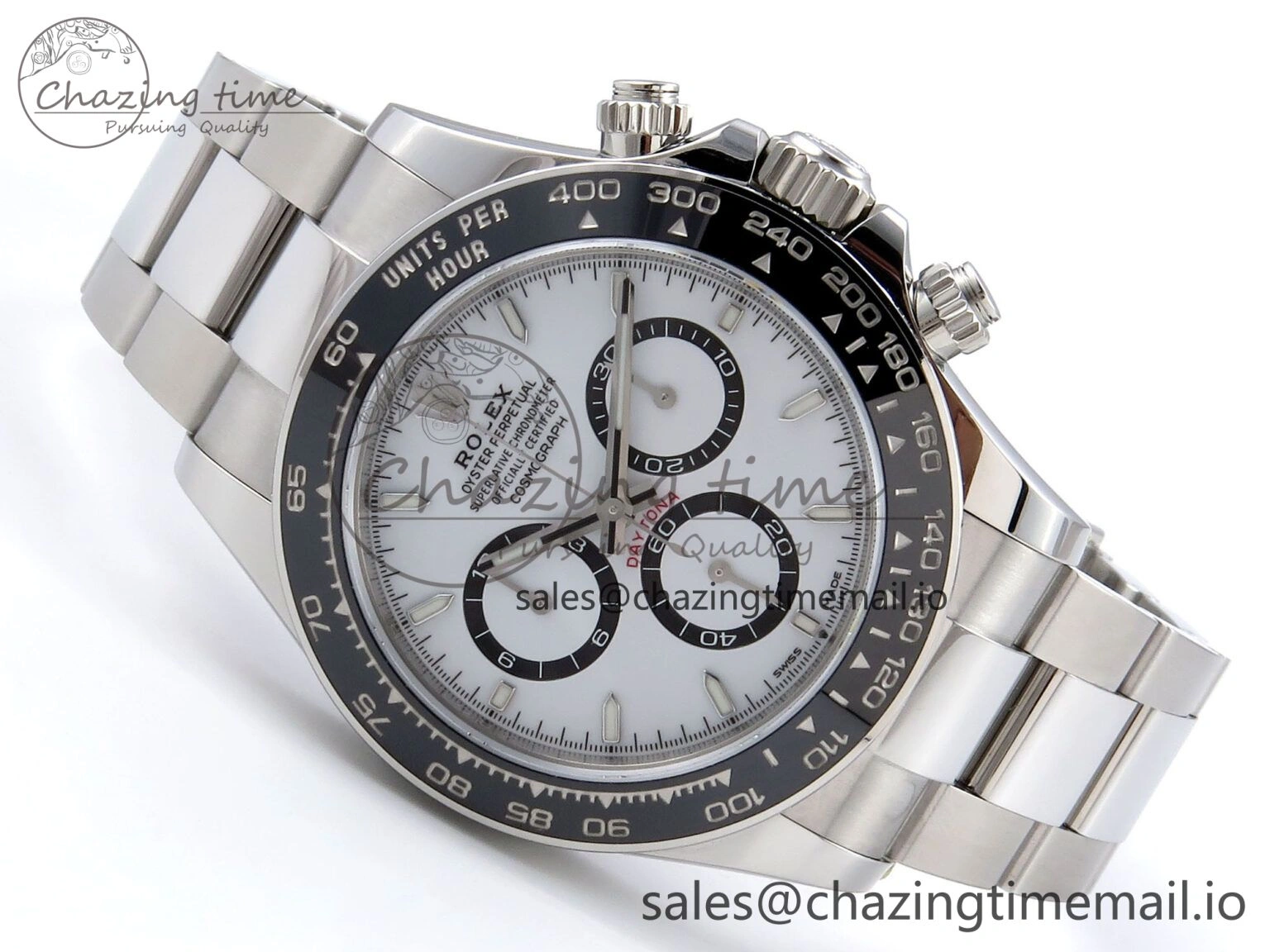 Daytona 126500 VSF 1:1 Best Edition 904L Steel White Dial on SS Braclet DD Supportive 1238