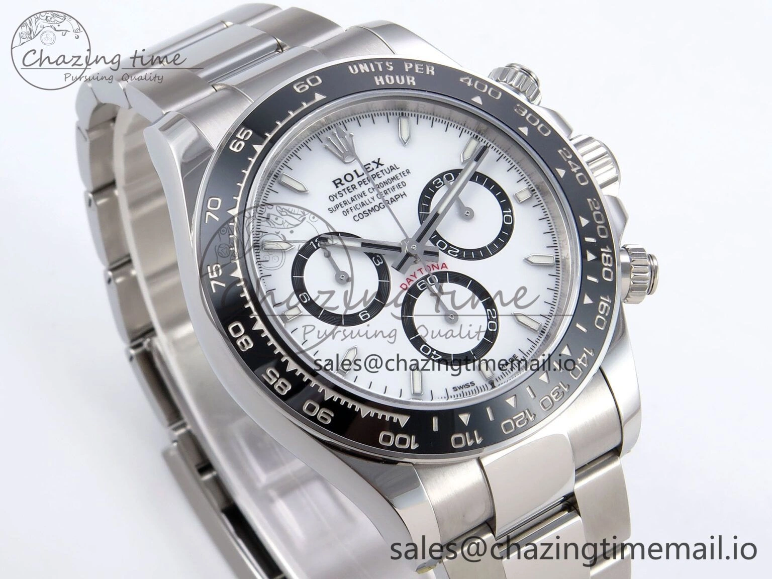 Daytona 126500 VSF 1:1 Best Edition 904L Steel White Dial on SS Braclet DD Supportive 1238