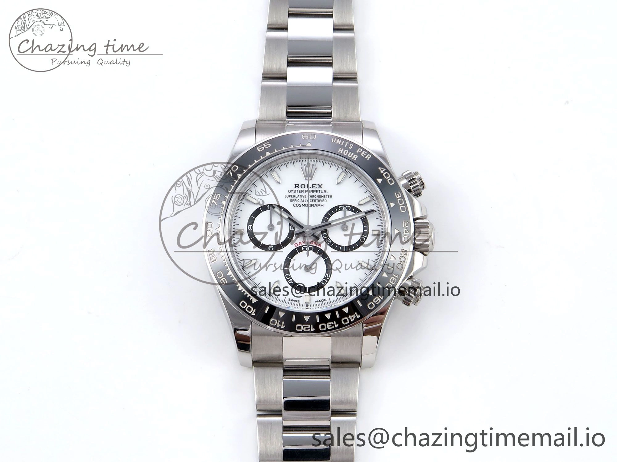 Daytona 126500 VSF 1:1 Best Edition 904L Steel White Dial on SS Braclet DD Supportive 1238