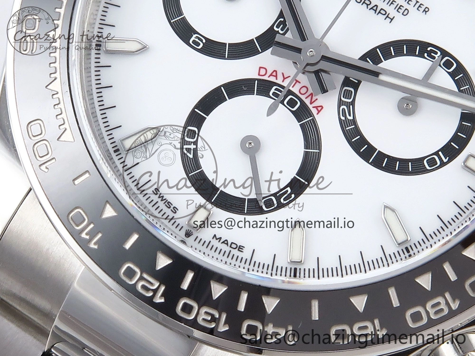 Daytona 126500 VSF 1:1 Best Edition 904L Steel White Dial on SS Braclet DD Supportive 1238